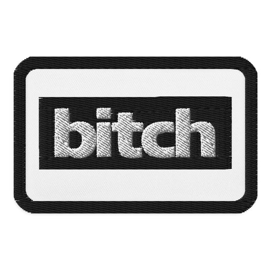 embroidered bitch patch