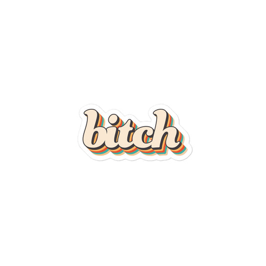 groovy bitch sticker