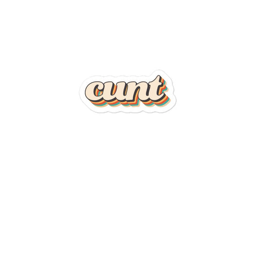 groovy cunt sticker